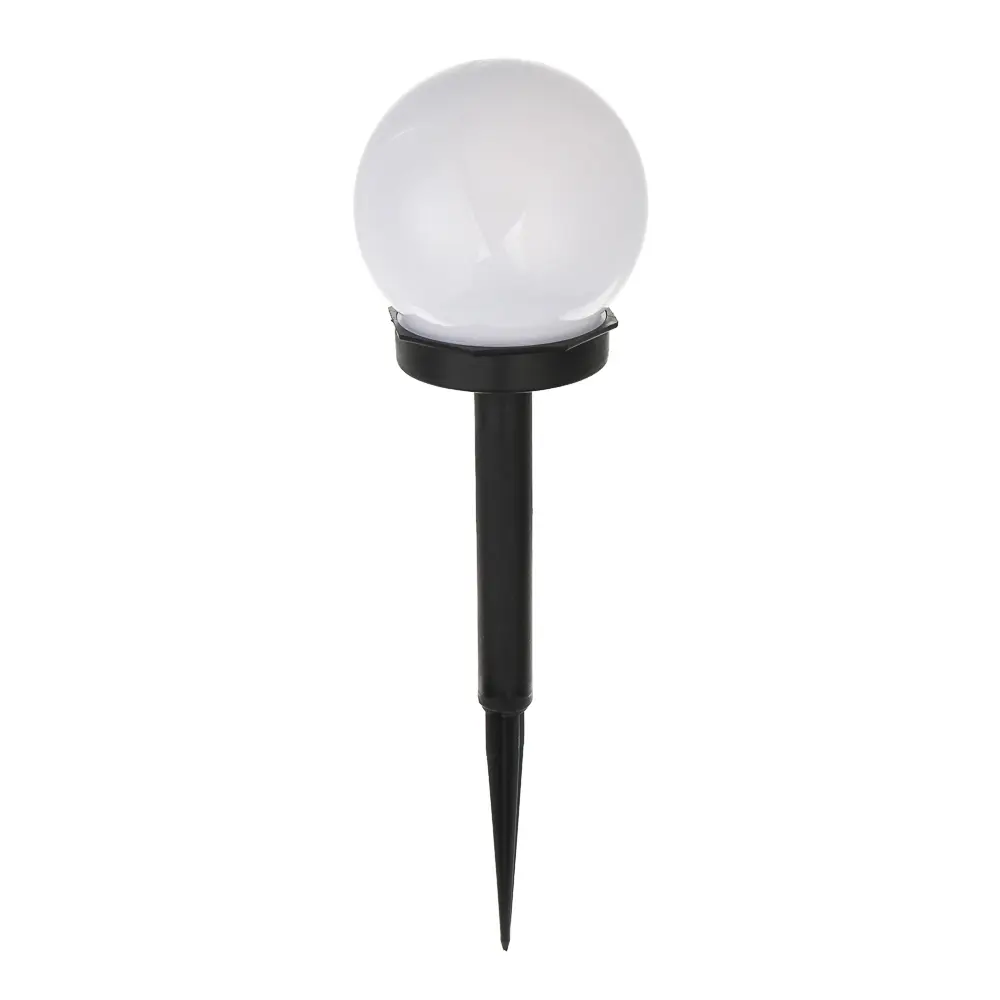 INBLOOM Фонарь садовый на солн. батарее, Шар, 10х10х34см, 1LED, белый, 1x1.2V 40mAh NI-MH, пластик - #2