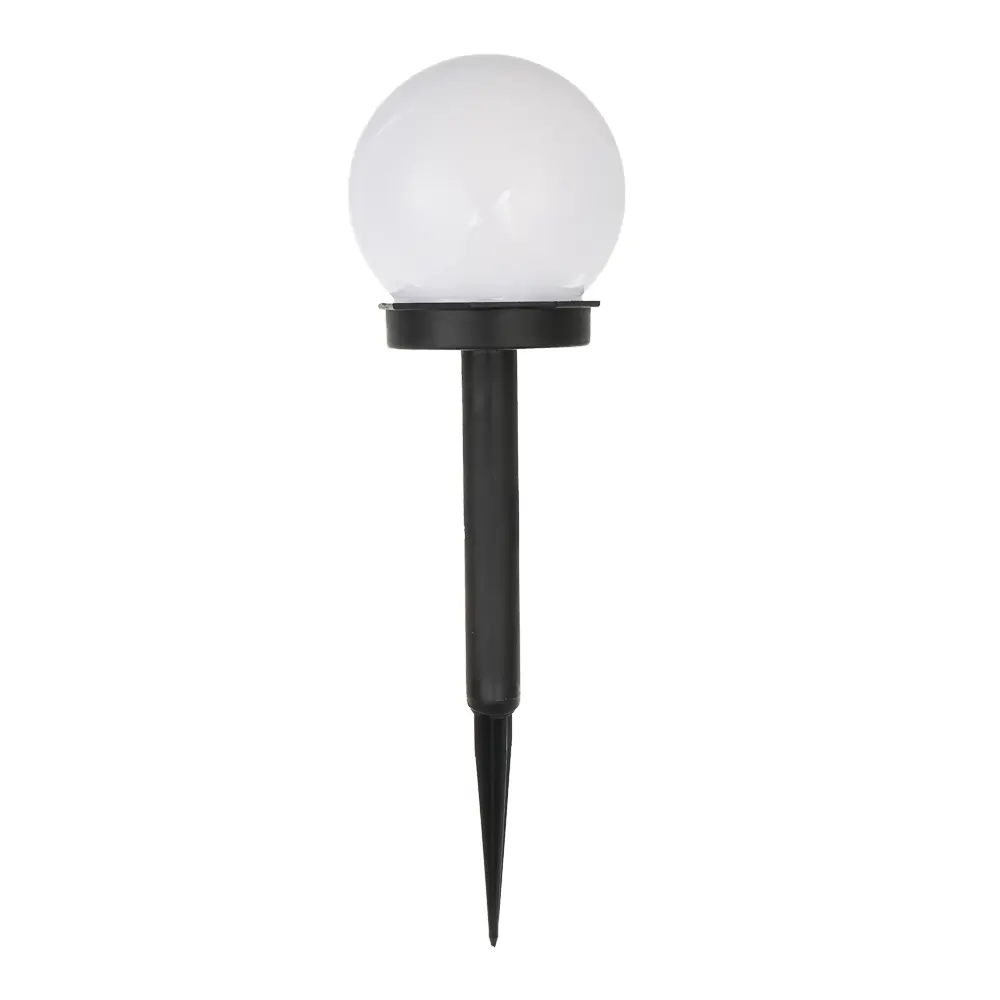 INBLOOM Фонарь садовый на солн. батарее, Шар, 10х10х34см, 1LED, белый, 1x1.2V 40mAh NI-MH, пластик - #3