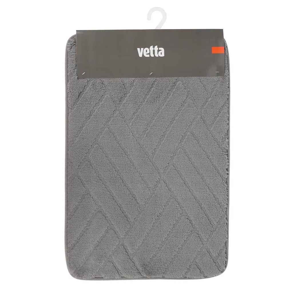 Коврик для ванной тм VETTA Брикс, вельвет, 40x60 см, 2 цвета - #5