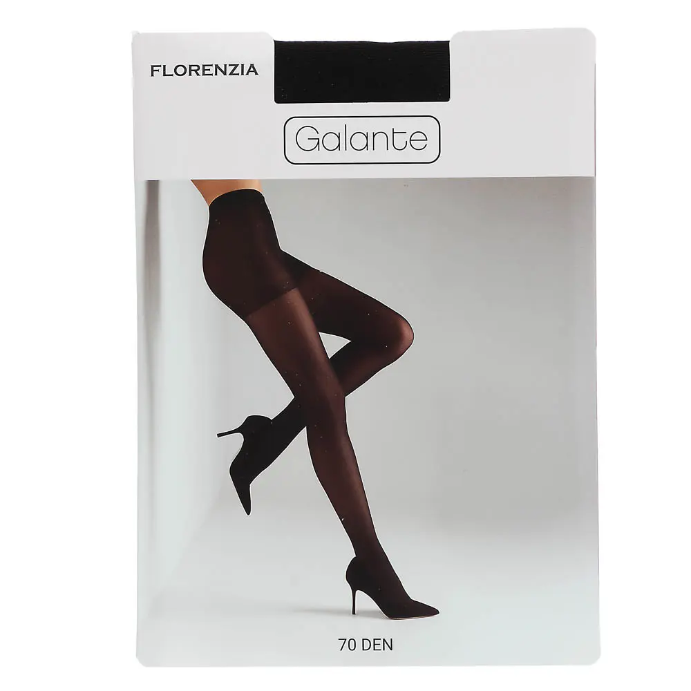 GALANTE Florenzia Колготки 70 DEN с шортиками, 84% полиамид, 16%эластан, размер 4, цвет черный - #1