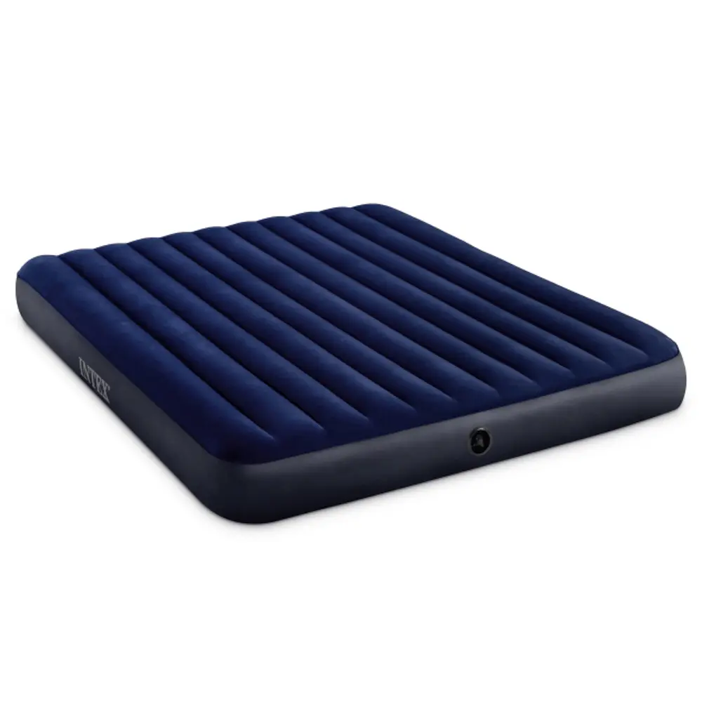 INTEX Матрас надувной CLASSIC DOWNY, 203x183x25см, до 272кг, 64755 - #1