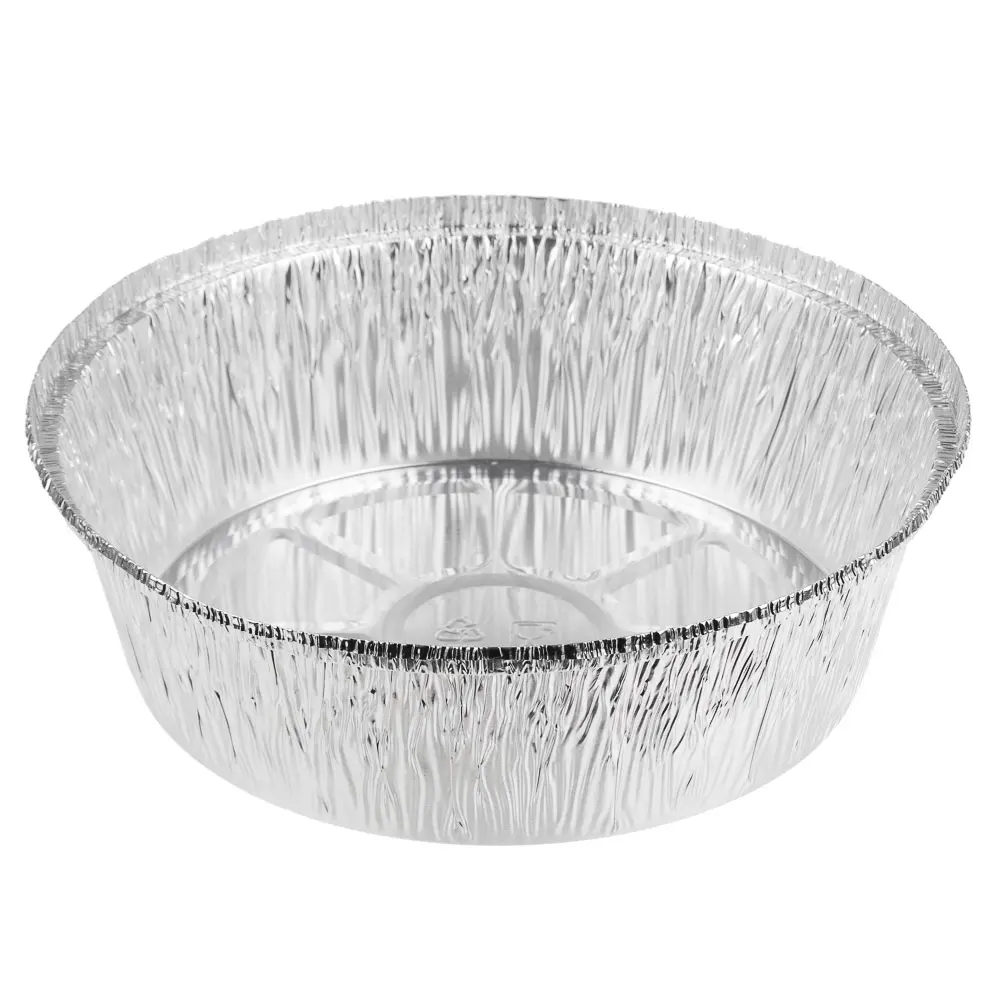 Форма для запекания, алюминиевая фольга, d20,5cм, дно d16,7см, 1405мл, L-край, 99-02 - #1