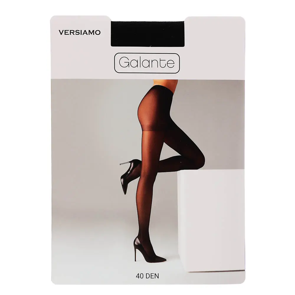 GALANTE Versiamo Колготки 40 DEN с шортиками, 85% полиамид, 15% эластан, размер 5, цвет черный - #1