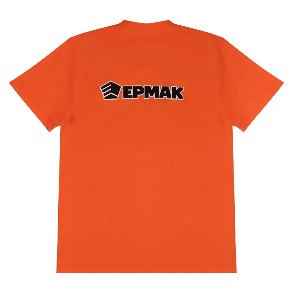 Футболка с принтом ЕРМАК, х/б, цвет черный, оранжевый, размер XXL 52-54 р-р(мерч) - #2