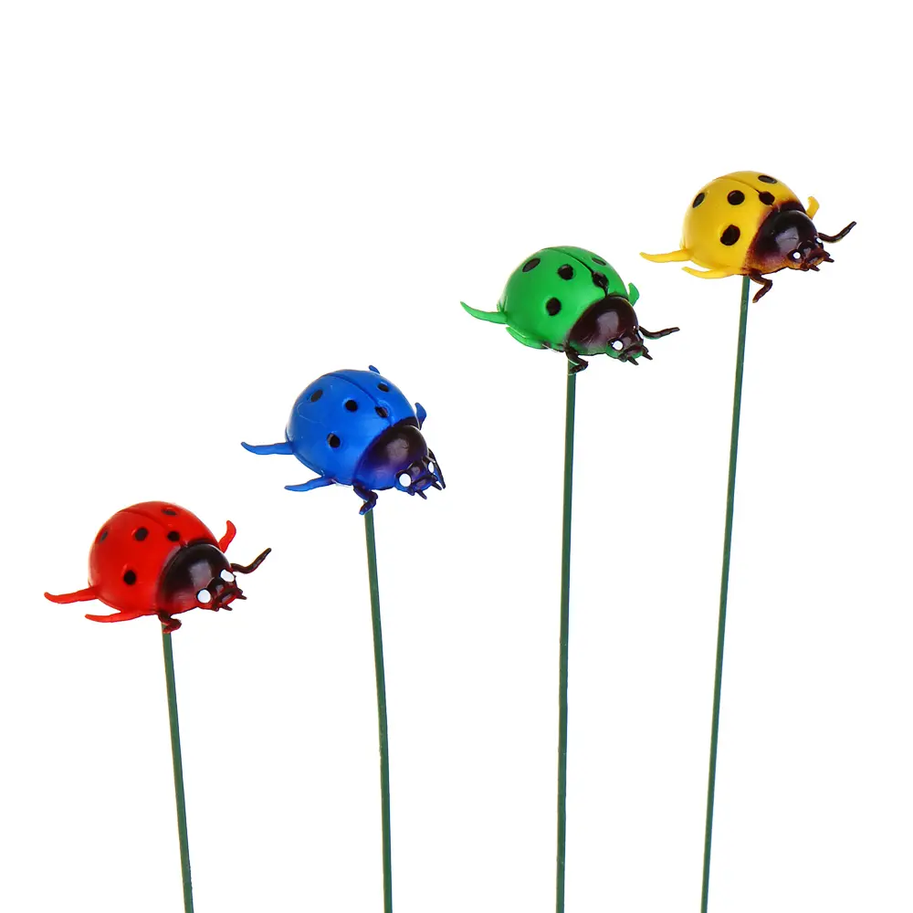 Фигурка на стержне "Божья коровка" тм INBLOOM, 2.5х2.2х25см, PVC, металл - #1