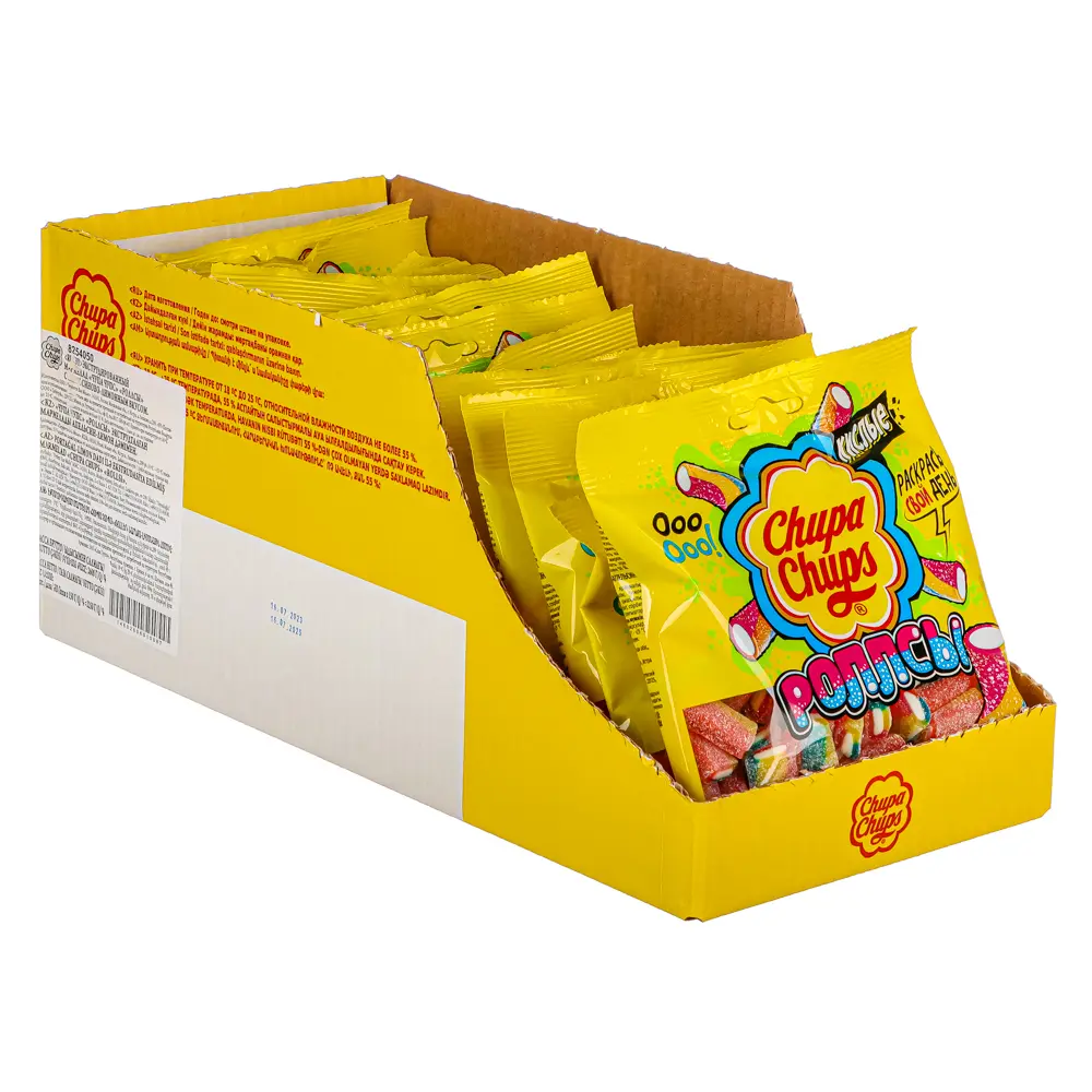 Мармелад Chupa Chups кислые Роллсы\Фэнсы, 150 г - #2