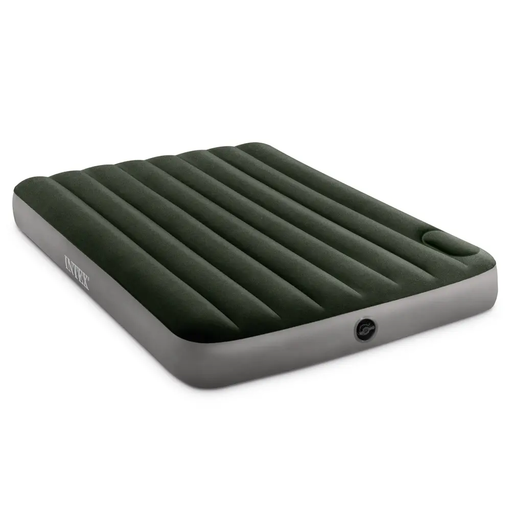 INTEX Матрас надувной DOWNY AIRBED, встроенный ножной насос, 191x137x25см, до 272кг, 64762 - #1