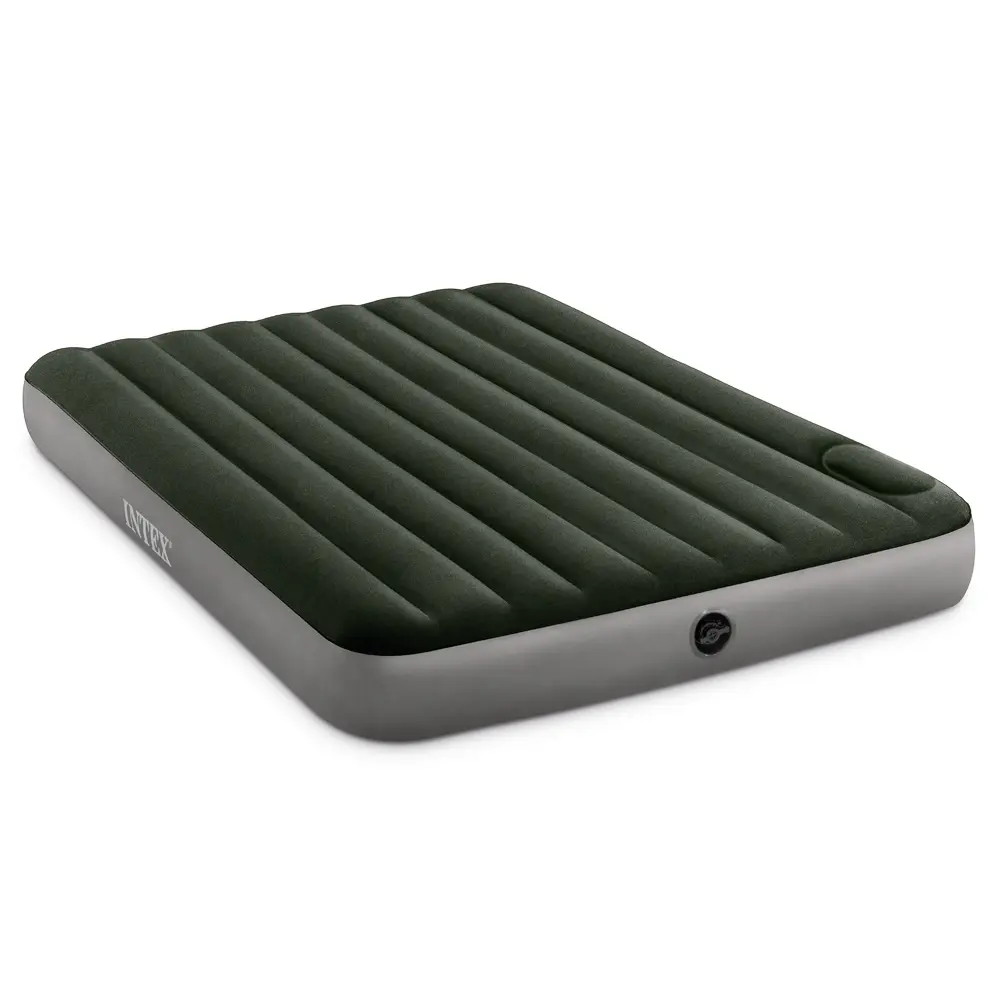 INTEX Матрас надувной DOWNY AIRBED, встроенный ножной насос, 203x152x25см, до 272кг, 64763 - #1