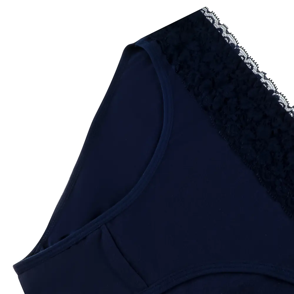 GALANTE Трусы-слипы женские с декором, р.48, 95%хлопок, 5%спандекс, синий, НБ25-12 - #2