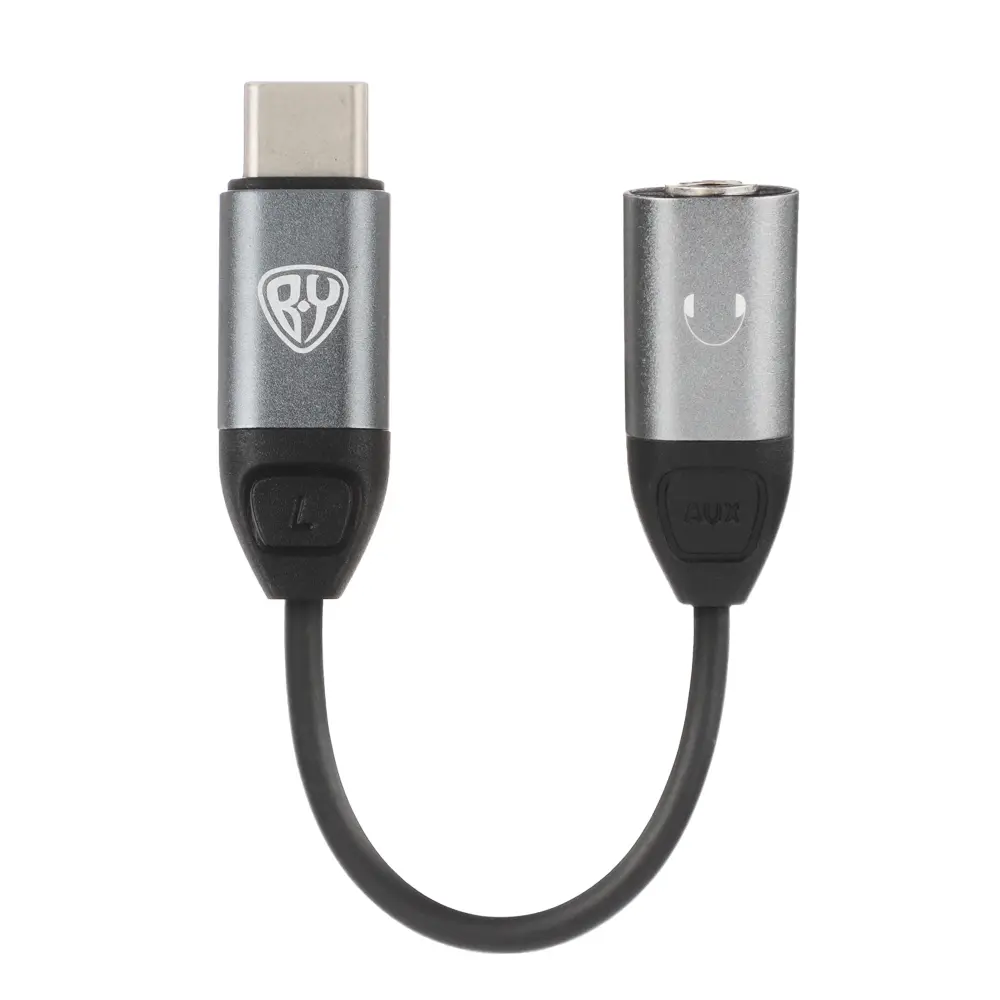 Аудио-переходник Type-C - mini Jack 3,5мм BY - #1