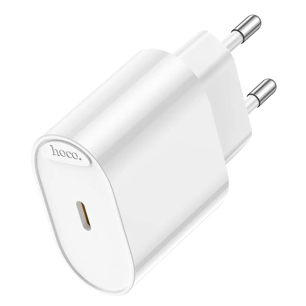 Сетевое зарядное устройство hoco. модель C109A, USB-С PD 20W, цвет: белый - #3