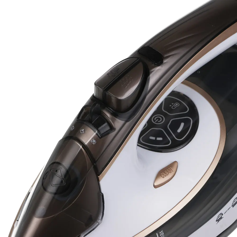 LEBEN Утюг с отпаривателем 3000 Вт, керамика, цифр. дисплей (антинакипь, антикапля, автоотключение) - #7