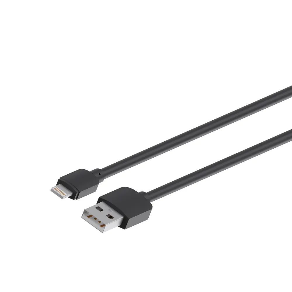 Кабель для зарядки USB(A)-iP Первая цена Эконом, 0.8м, 1A, прорезиненный - #4