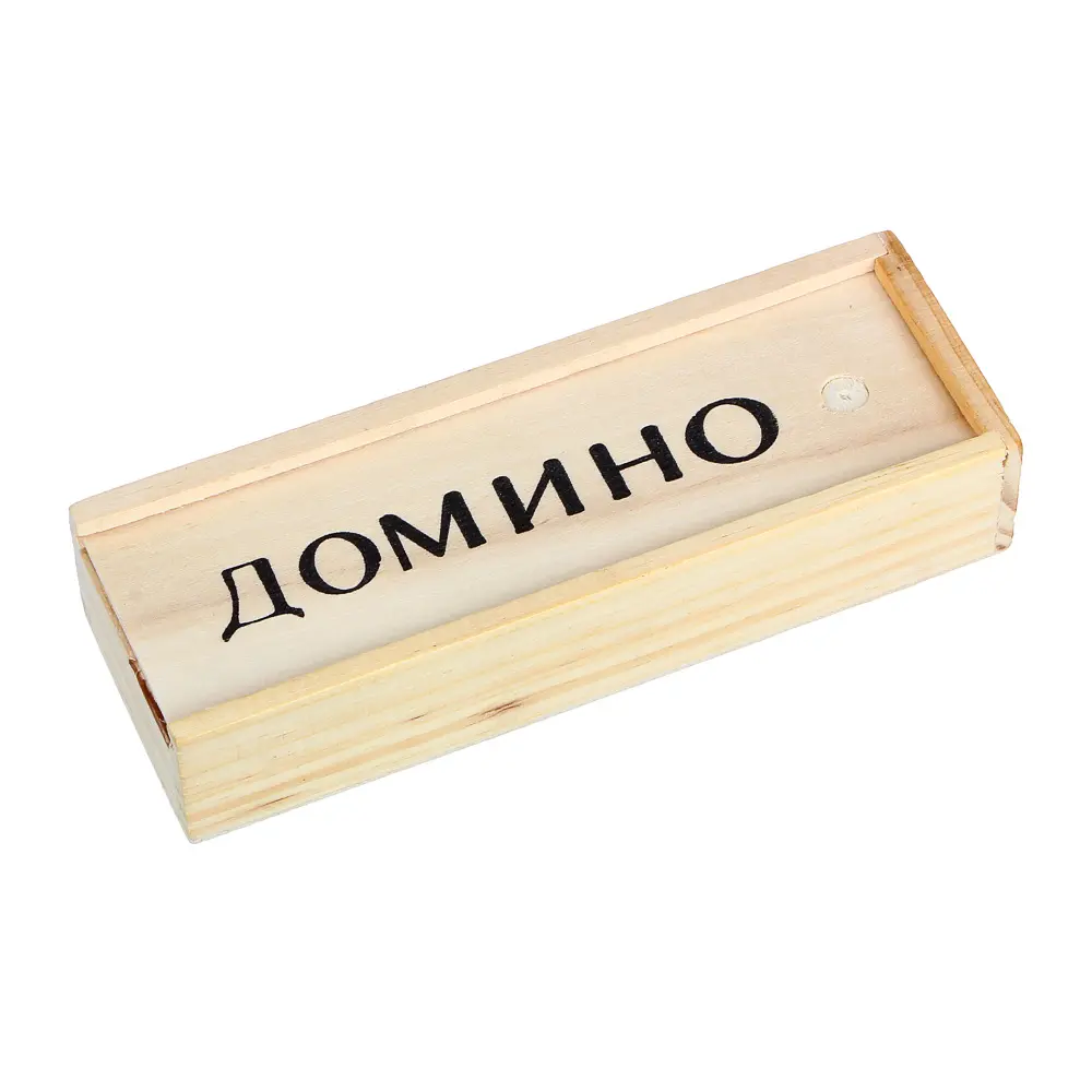 LDGames Домино, дерево, в деревянном пенале, 15х5см - #5