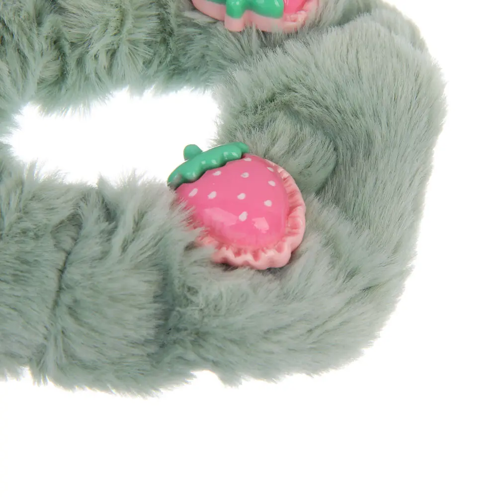 Резинка для волос пушистая с декором ЮНИLOOK, 9 см, полиэстер, 3 цвета - #3