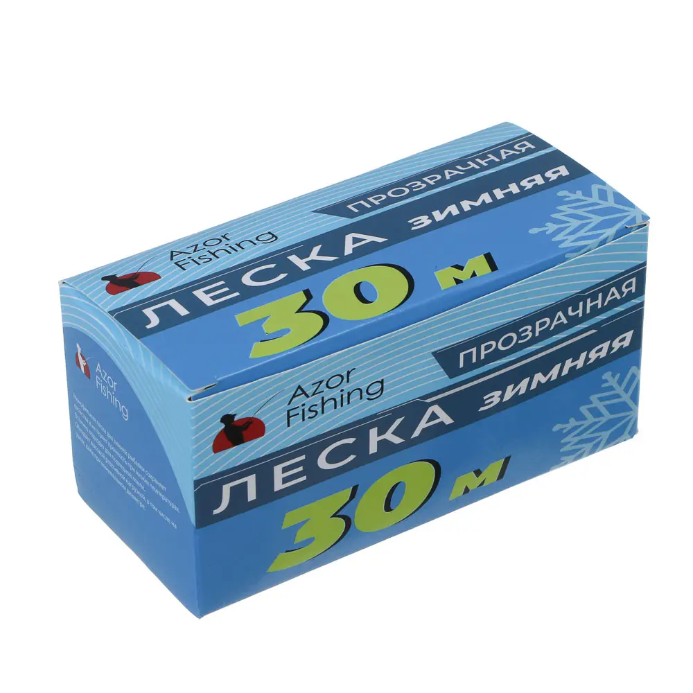 Леска зимняя тм AZOR FISHING, 30м, 0,16мм, 2,25кг, прозрачная - #4