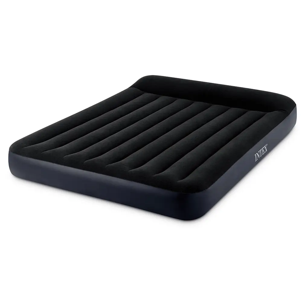 INTEX Матрас надувной PILLOW REST с подголовником, 203x183x25см, до 272кг, 64144 - #1