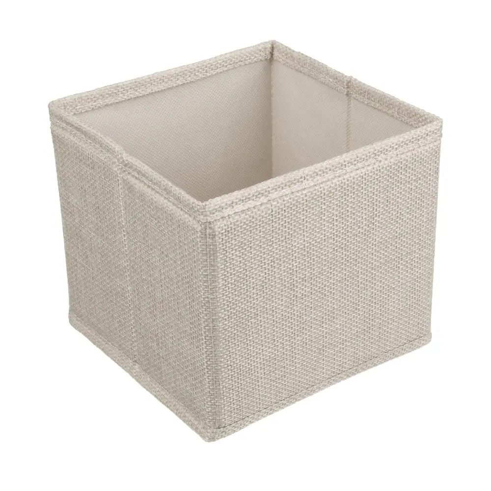 Кофр для хранения тм VETTA Айвори, 14x14x13см, полиэстер, цвет бежевый - #1
