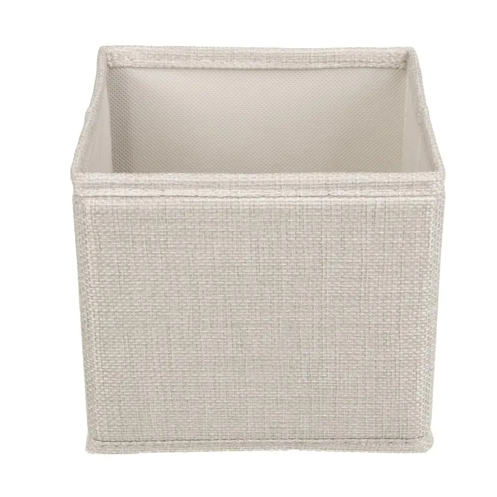 Кофр для хранения тм VETTA Айвори, 14x14x13см, полиэстер, цвет бежевый - #3