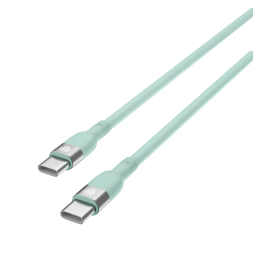 Кабель для зарядки Type C-Type C BY Live, 1м, 3А, Быстрая зарядка PD, 65Вт, салатовый - #4