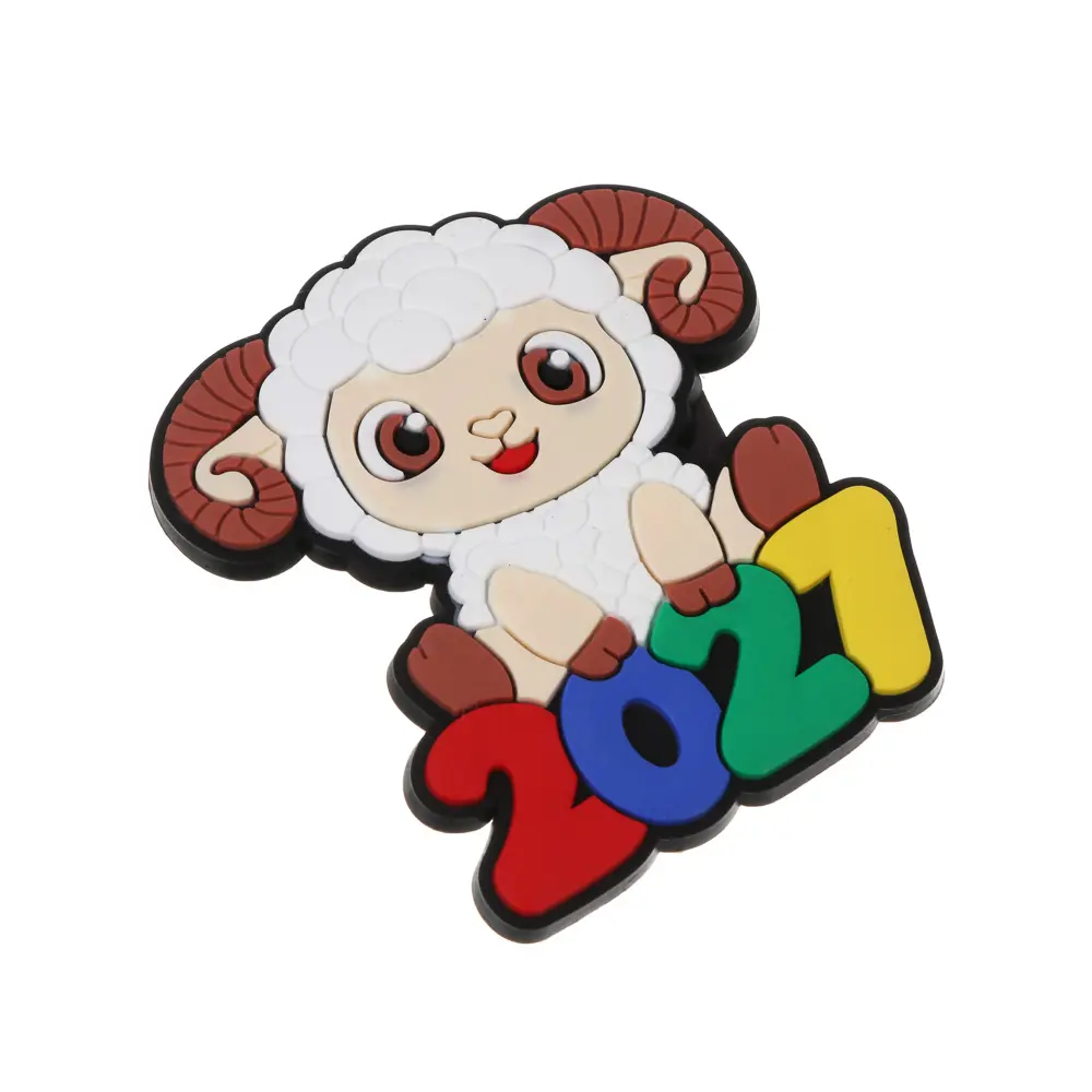 Магнит СНОУ БУМ Символ года 2027 PVC, 2 дизайна, бежевый - #3