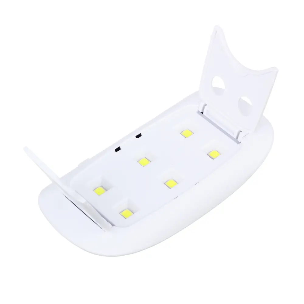 Лампа-мини UV/LED тм ЮL с USB проводом, 13,1х6,7х1,9см, 6W, пластик, белая - #3