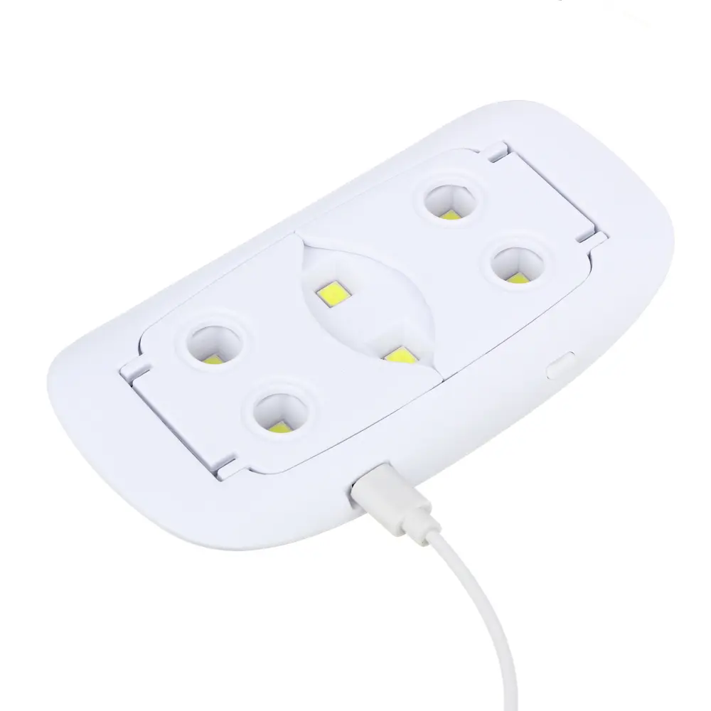 Лампа-мини UV/LED тм ЮL с USB проводом, 13,1х6,7х1,9см, 6W, пластик, белая - #7