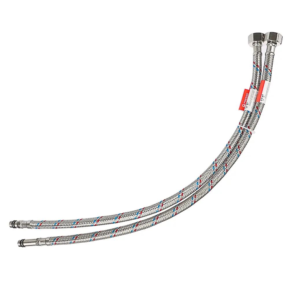 FRESSO Подводка гибкая для смесителя Г1/2", М10, 80см, 2шт - #1