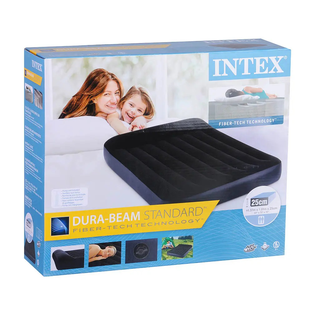 INTEX Матрас надувной PILLOW REST с подголовником, 191x137x25см, до 272кг, 64142 - #2