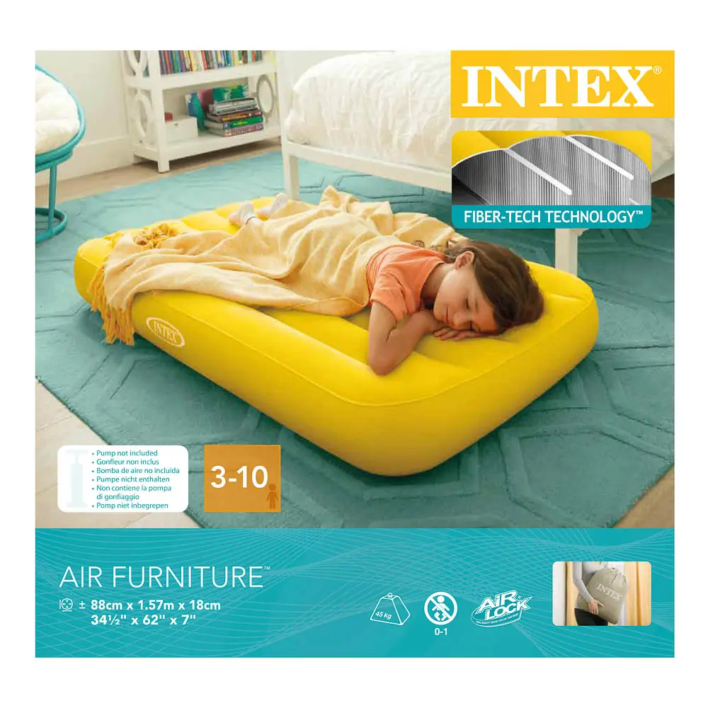 INTEX Матрас надувной COZY KIDZ, для детей до 10 лет, 157x88x18см, до 65кг, 2 цвета, 66803 - #7