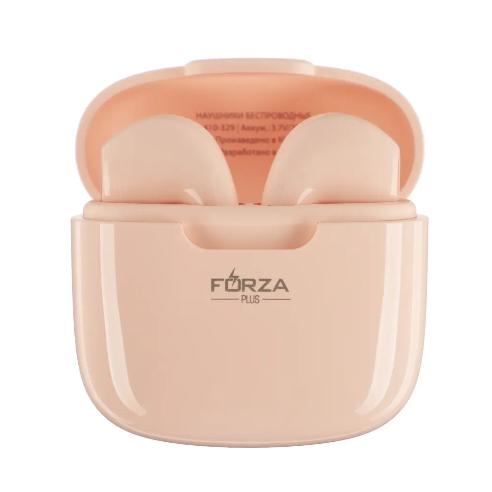 Наушники беспроводные TWS FORZA TON, 30/250 мАч, BT5.1, розовый - #1