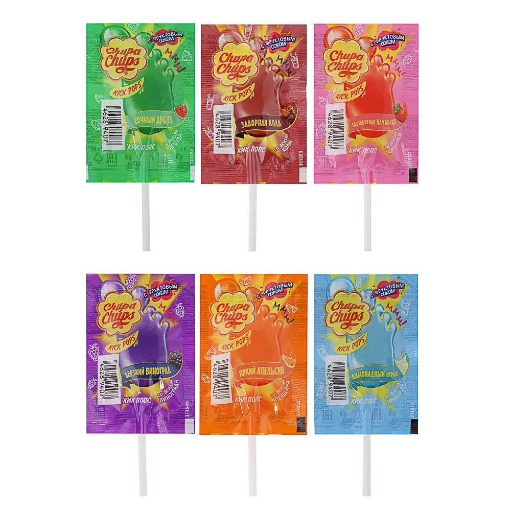 Карамель Chupa Chups Kick Pops, 9 г - #1
