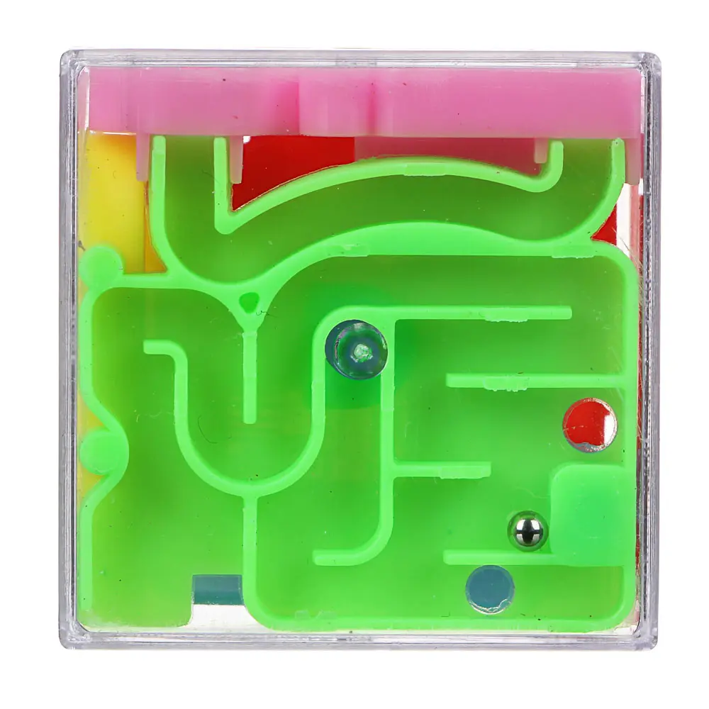 ИГРОЛЕНД Кубик головоломка лабиринт, 4,5х4,5см пластик - #3