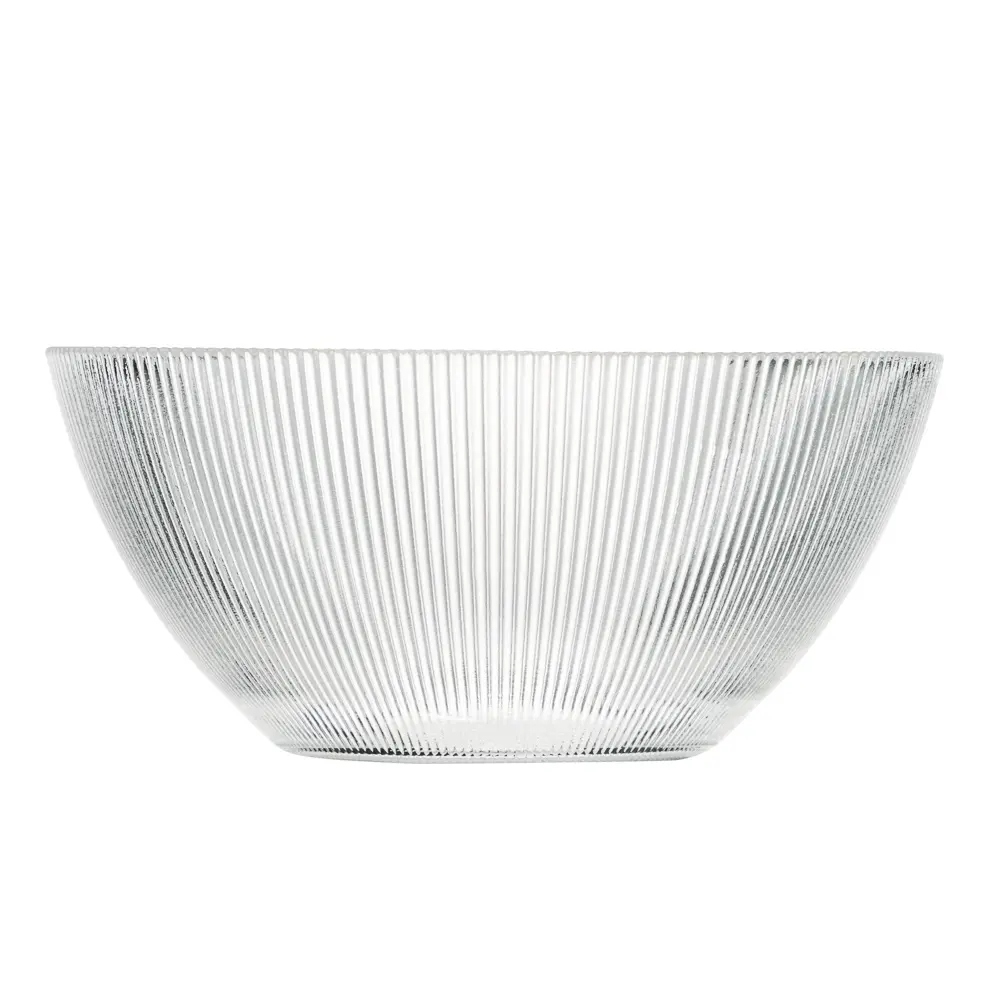 Салатник тм MILLIMI Симпл Голд, 19x9см, 1500мл, стекло, золотой кант - #3