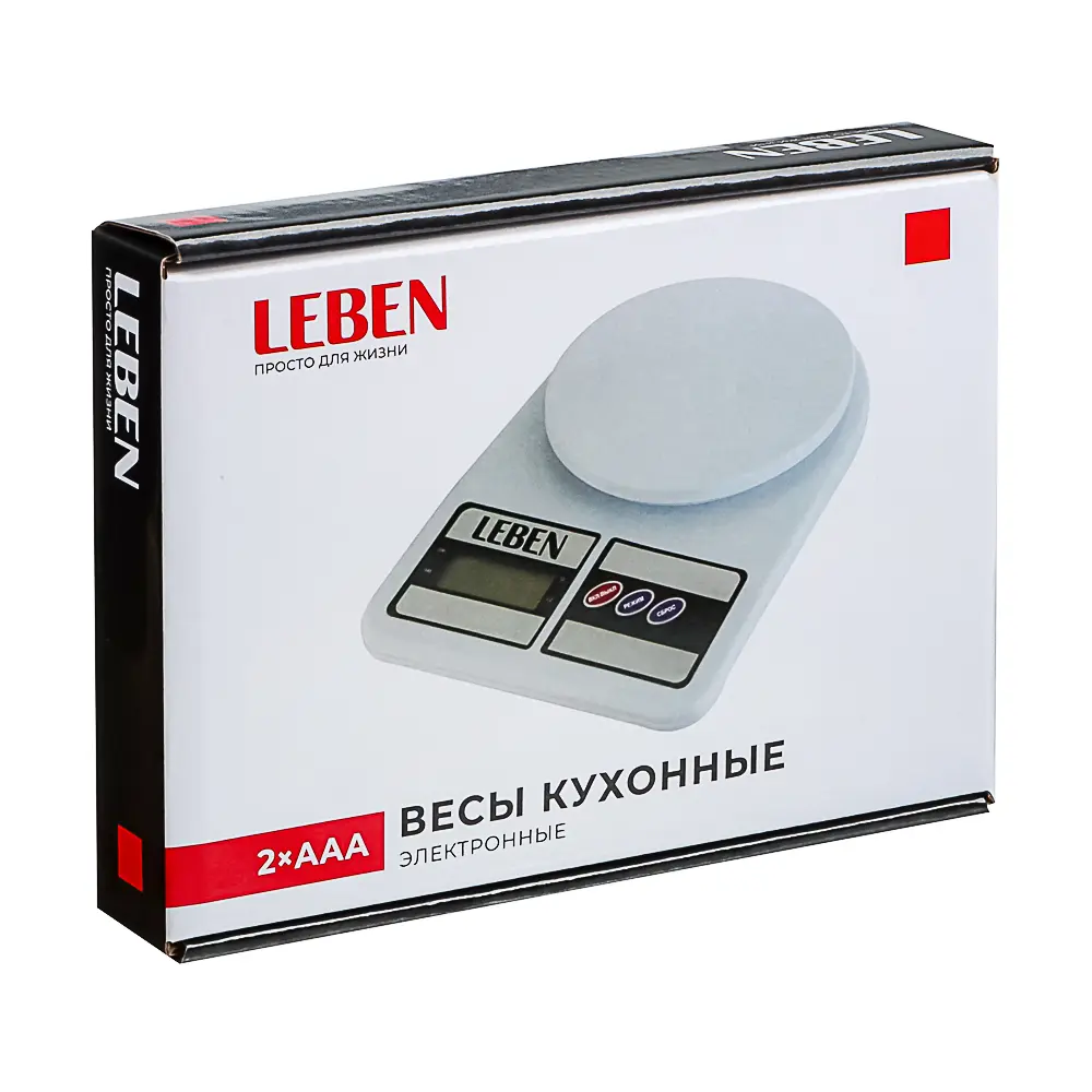 LEBEN Весы кухонные электронные, пластик (точн. измер. 1 гр.) - #6