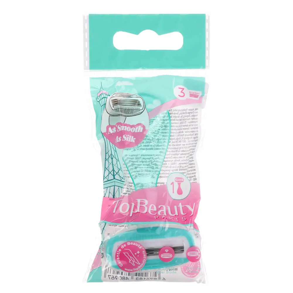 Станок для бритья женский TopBeauty Paris Mini + сменная кассета (3 лезвия), 1шт - #6