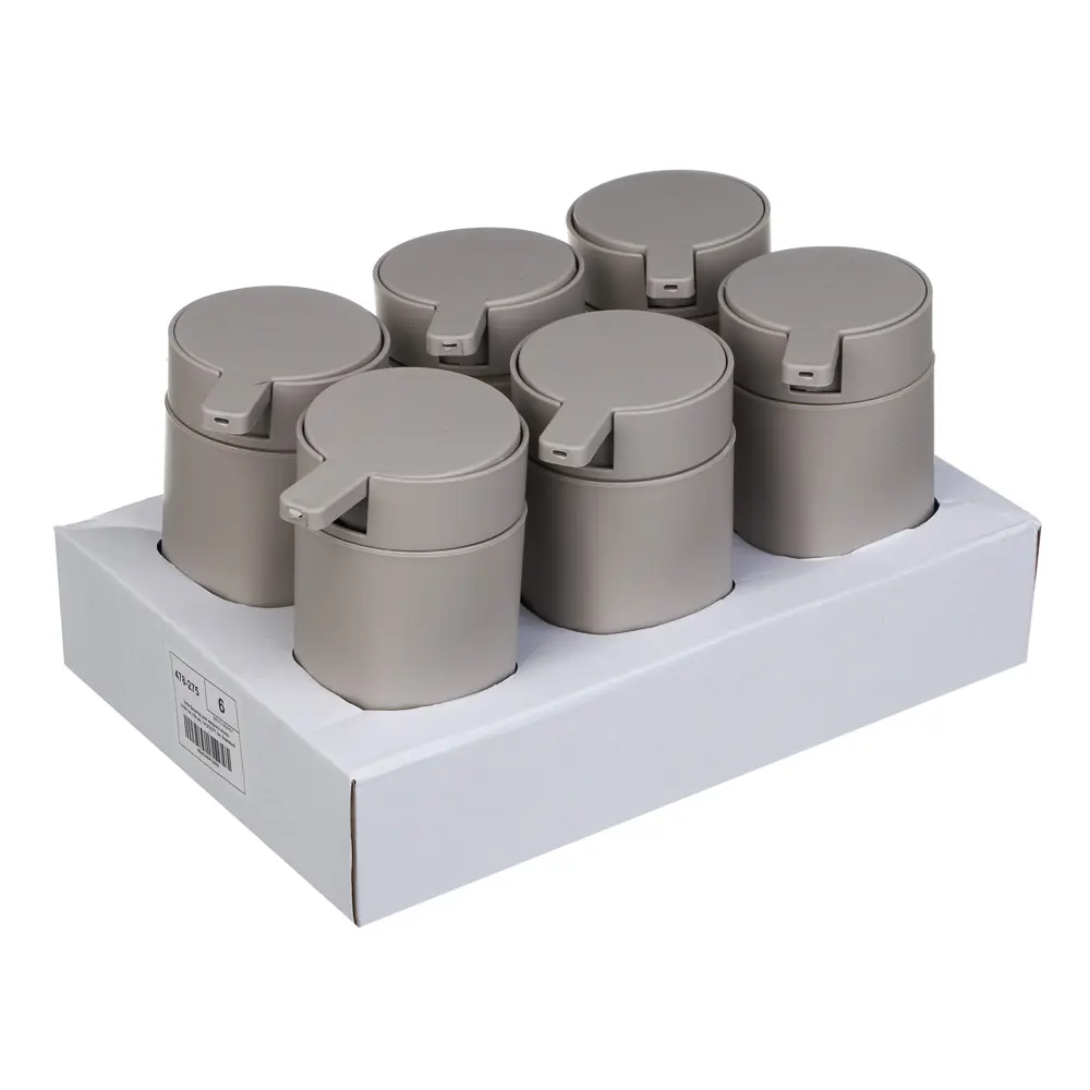 VETTA Дозатор для жидкого мыла, пластик, 350 мл, 14,5x9,5x7 см, бежевый - #7