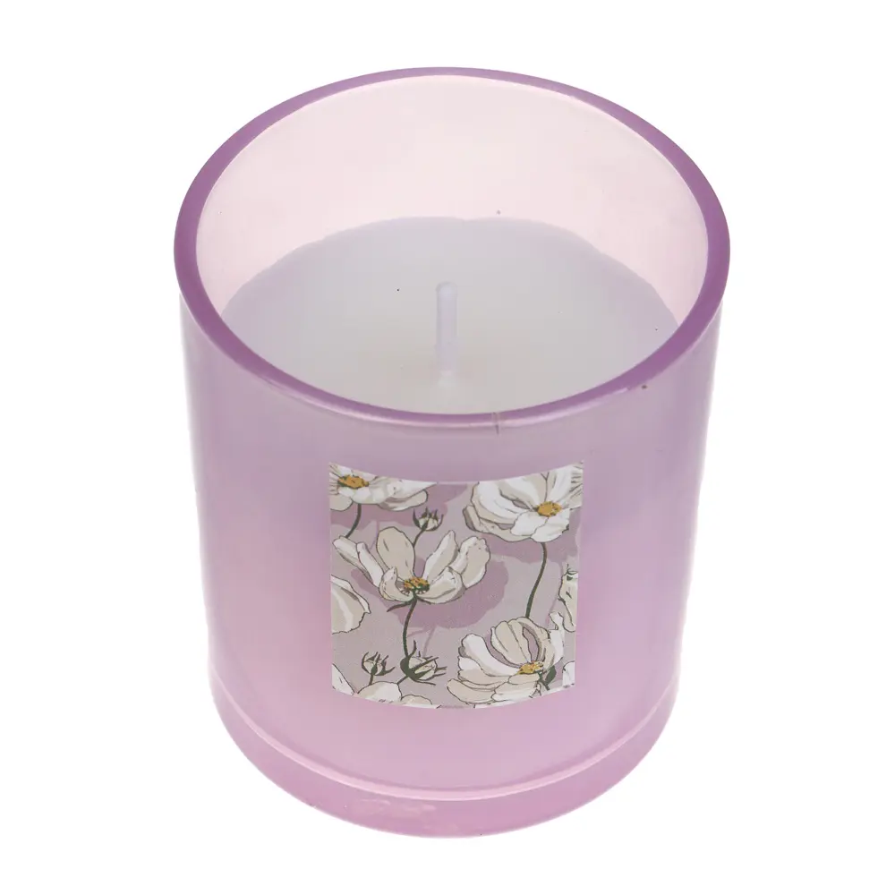 LADECOR Свеча ароматическая в стеклянном корпусе, 130 г, 7х7х8 см, 3 аромата, арт К1 - #6