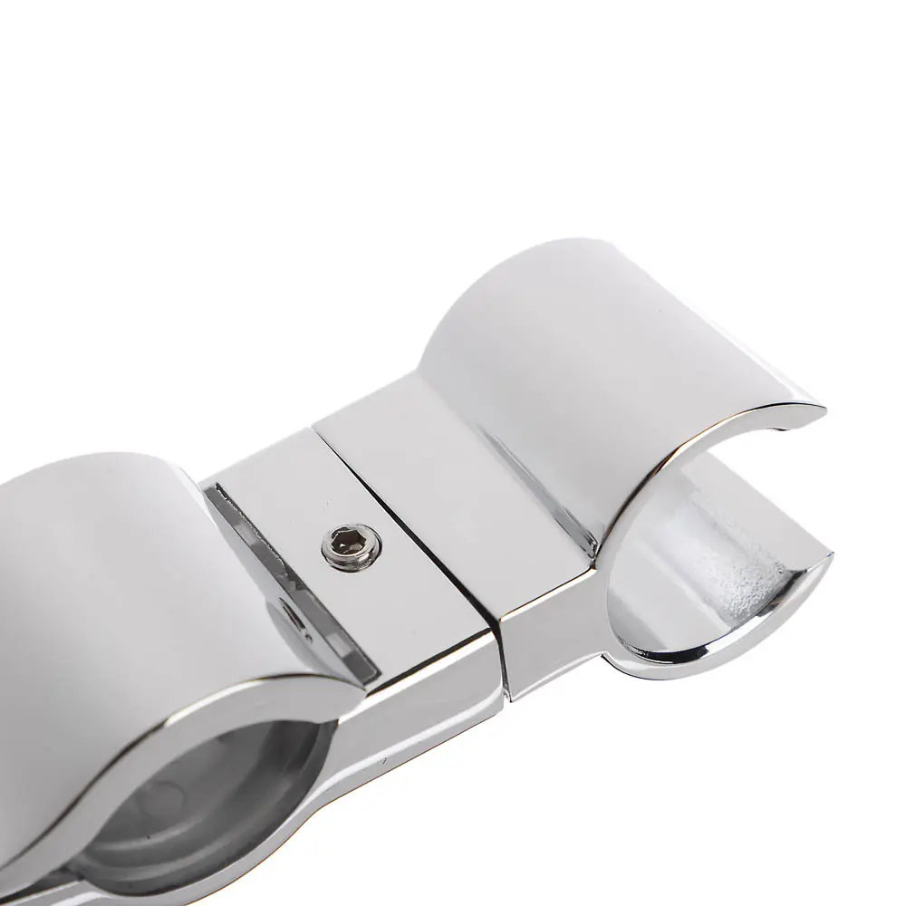 Держатель-прищепка для лейки душа, на штангу и стойку, универсальный, цинк, хром - #5