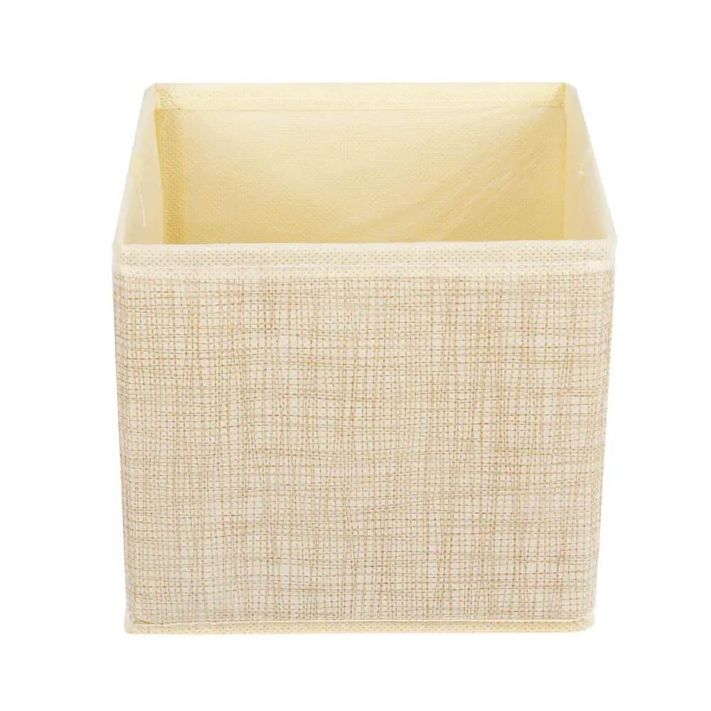 Кофр для хранения тм VETTA Лайн, 14x14x13см, полипропилен, цвет бежевый - #2