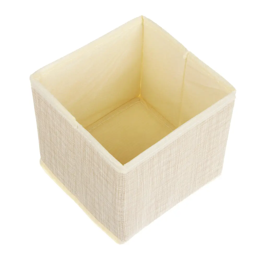 Кофр для хранения тм VETTA Лайн, 14x14x13см, полипропилен, цвет бежевый - #4