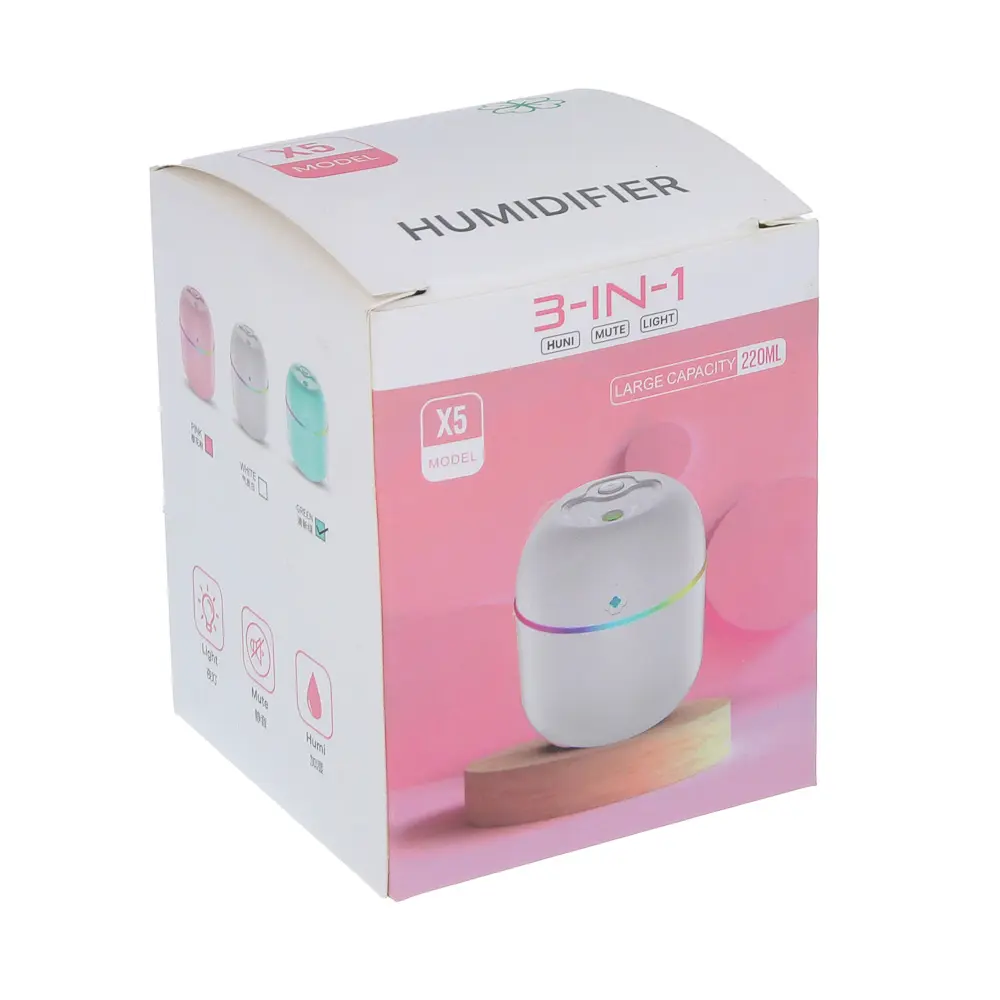LEBEN Увлажнитель воздуха, 220 Мл, 10x8x8см, питание 5В/0.4А от USB, 2Вт - #11