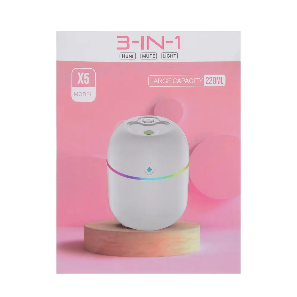 LEBEN Увлажнитель воздуха, 220 Мл, 10x8x8см, питание 5В/0.4А от USB, 2Вт - #12