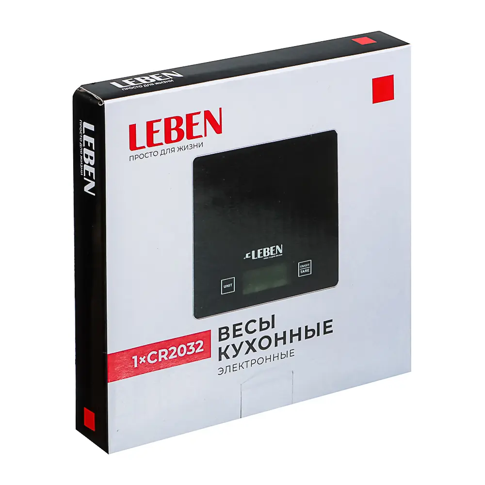 LEBEN Весы кухонные электронные, стекл.платформа, макс.нагр. 5кг (точн.измер. 1гр) - #4
