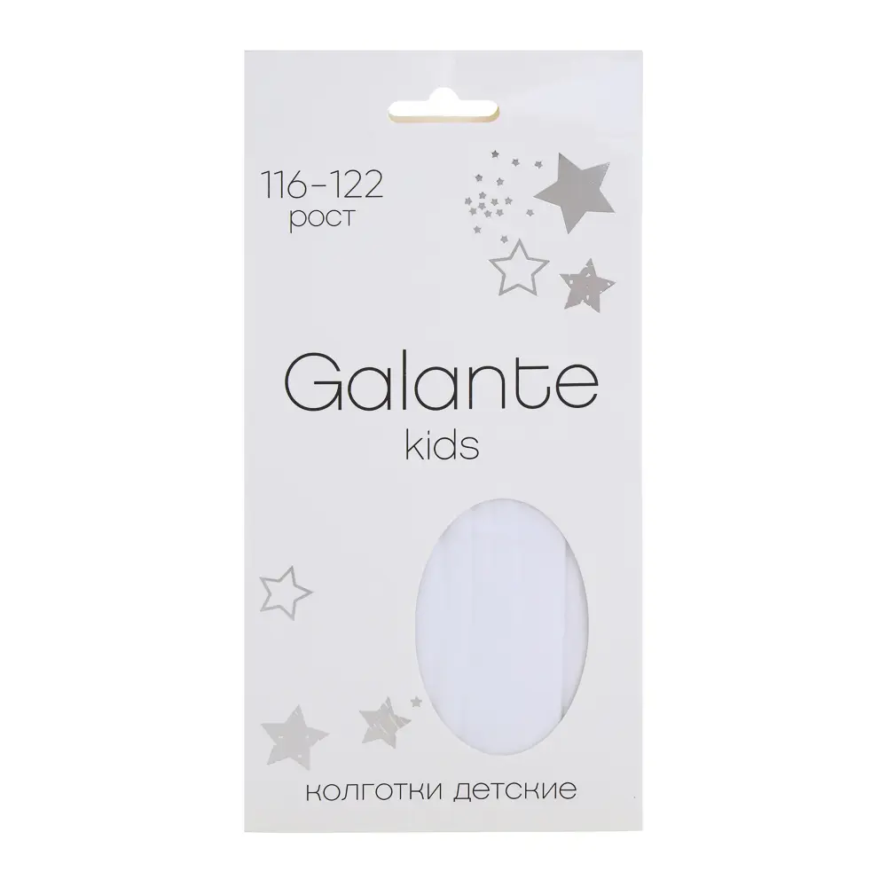 GALANTE Колготки детские, 85% полиамид, 15% эластан, 116-122, цвет белый - #3