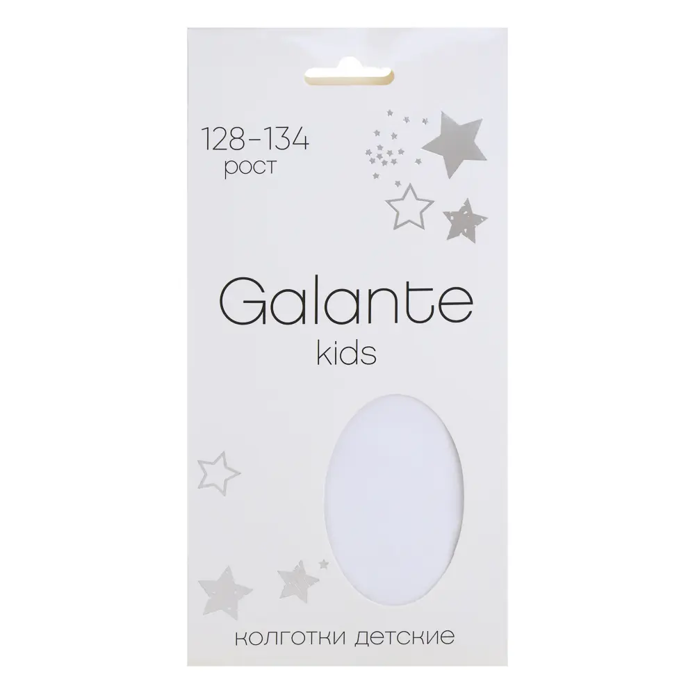 GALANTE Колготки детские, 85% полиамид, 15% эластан, 128-134, цвет белый - #3