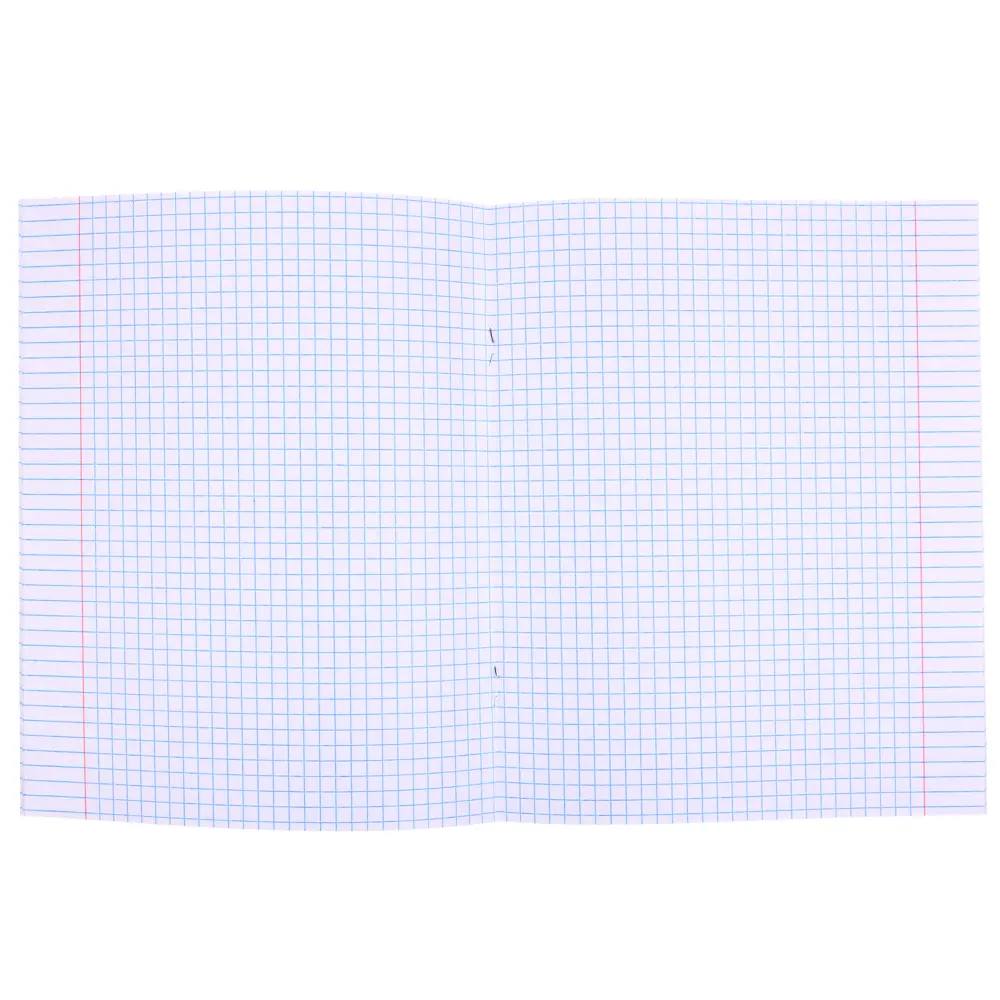 Тетрадь школьная 24л. ClipStudio в клетку, БЕЛЫЕ ЛИСТЫ, скрепка, обложка пластик - #4