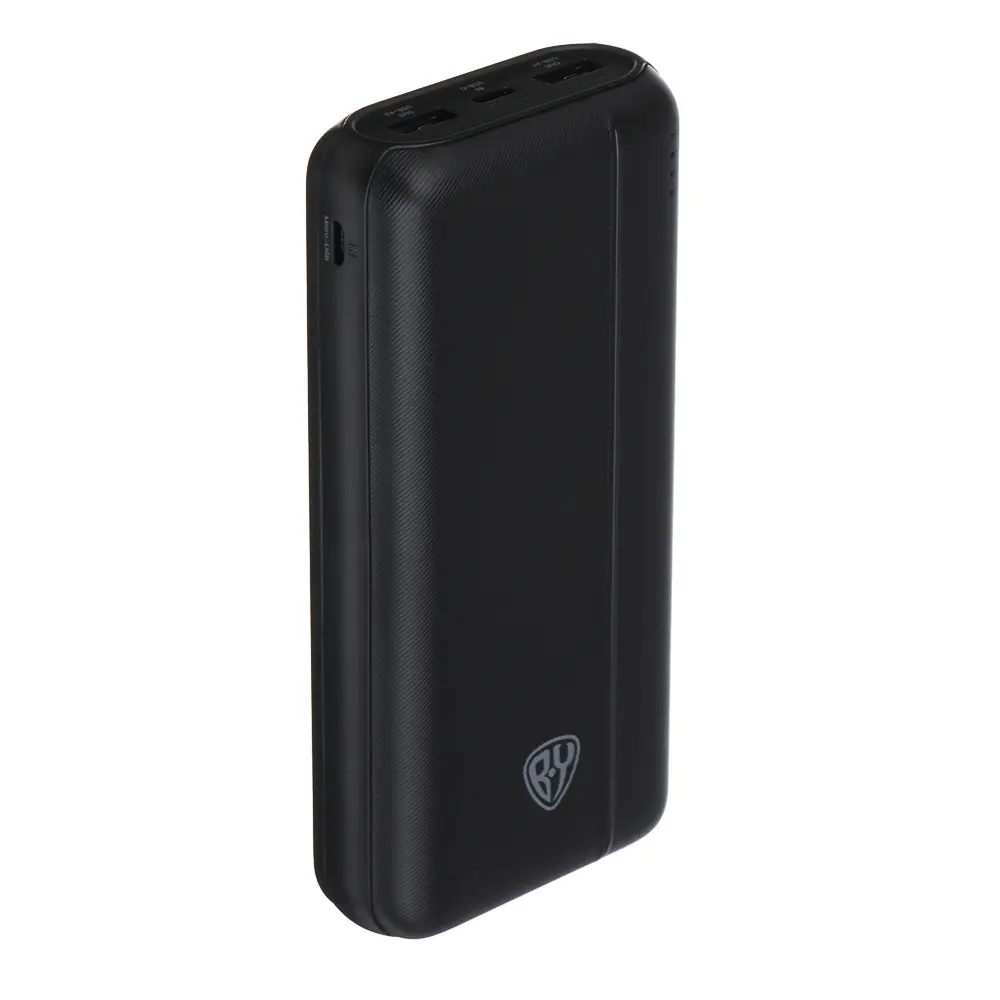 Аккумулятор мобильный BY Multivolt 20000мАч, 2xUSB-A, 1xUSB-C, 1xMicro-USB, 10W, пластик, чёрный - #1