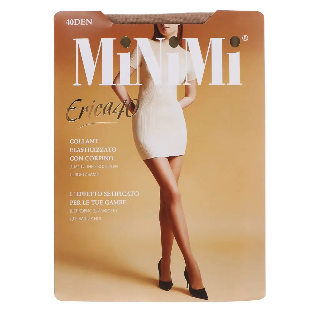 Колготки женские Minimi ERICA 40, размер 2 (S), 3 (M), 4 (L), 5 (XL), 6 (XXL), 7 (XXXL), 3 цвета - #1