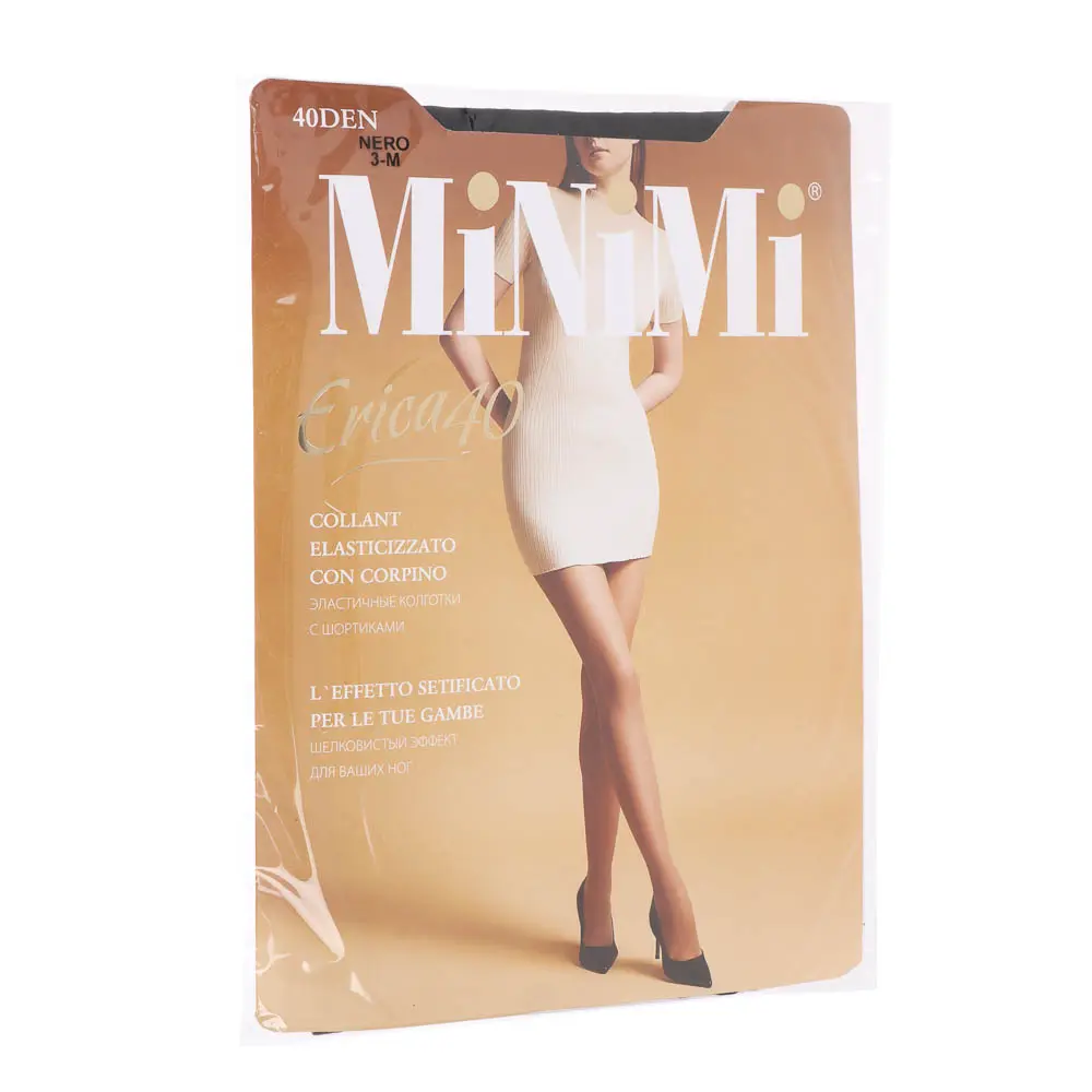 Колготки женские Minimi ERICA 40, размер 2 (S), 3 (M), 4 (L), 5 (XL), 6 (XXL), 7 (XXXL), 3 цвета - #12